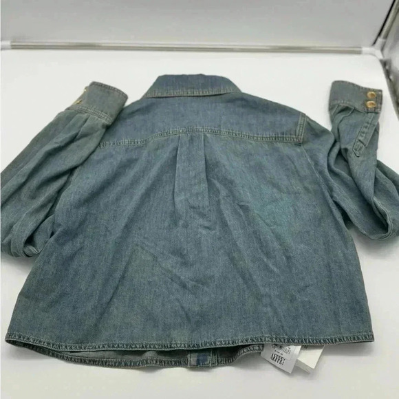 BNWT MOSCHINO Denim Crop Top style long sleeve - Picture 7 of 12